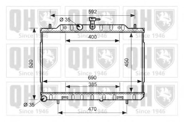 Imagine Radiator, racire motor QUINTON HAZELL QER1621