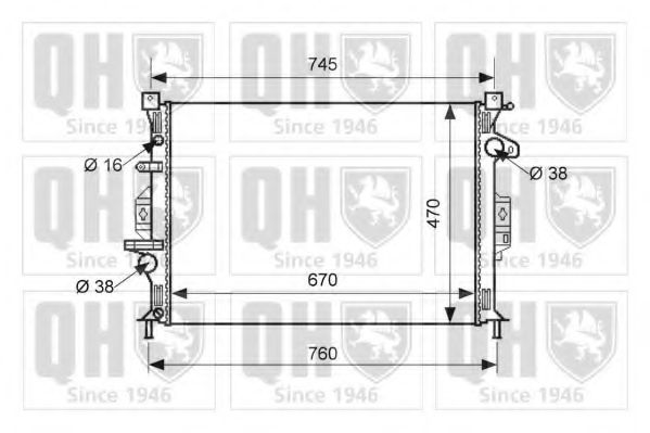 Imagine Radiator, racire motor QUINTON HAZELL QER1625