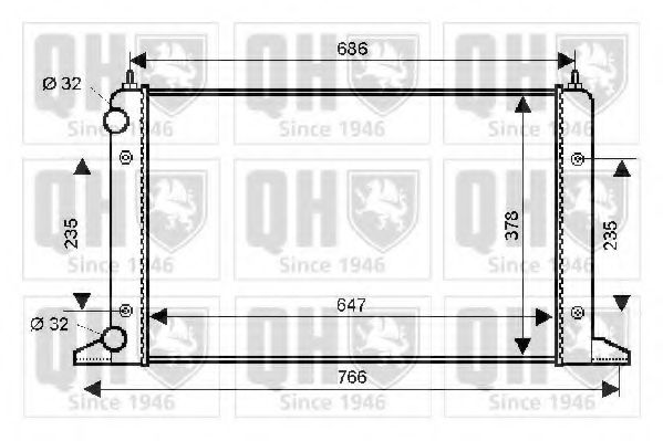 Imagine Radiator, racire motor QUINTON HAZELL QER1636