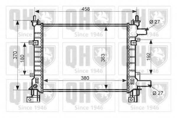 Imagine Radiator, racire motor QUINTON HAZELL QER1638