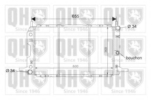 Imagine Radiator, racire motor QUINTON HAZELL QER1640