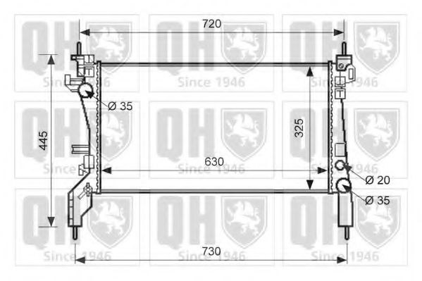 Imagine Radiator, racire motor QUINTON HAZELL QER1646