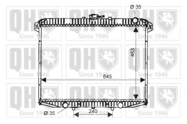 Imagine Radiator, racire motor QUINTON HAZELL QER1650