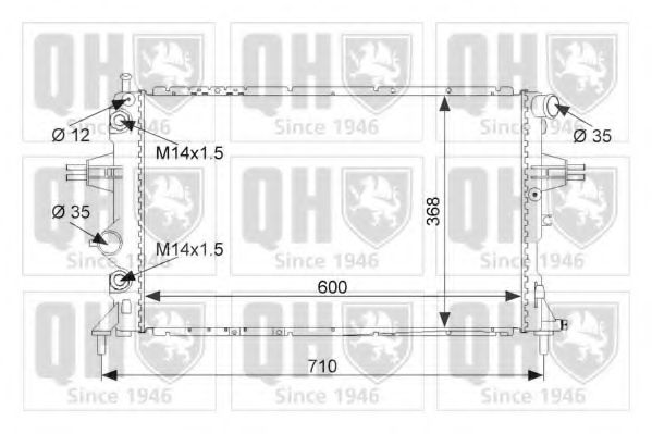 Imagine Radiator, racire motor QUINTON HAZELL QER1686