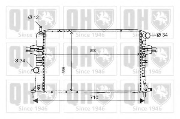 Imagine Radiator, racire motor QUINTON HAZELL QER1687