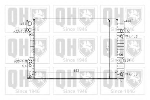 Imagine Radiator, racire motor QUINTON HAZELL QER1695