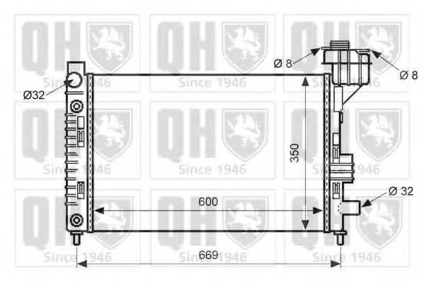 Imagine Radiator, racire motor QUINTON HAZELL QER1709