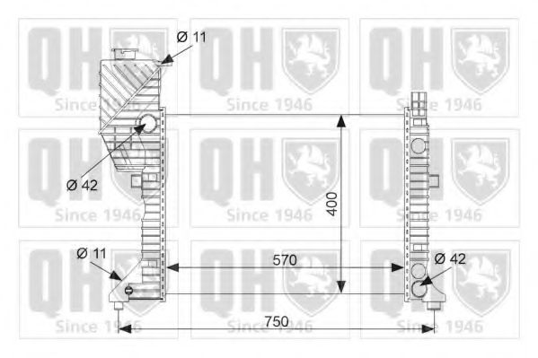 Imagine Radiator, racire motor QUINTON HAZELL QER1720