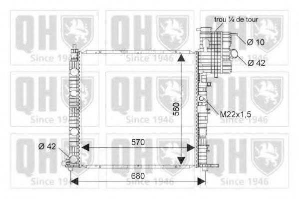 Imagine Radiator, racire motor QUINTON HAZELL QER1723