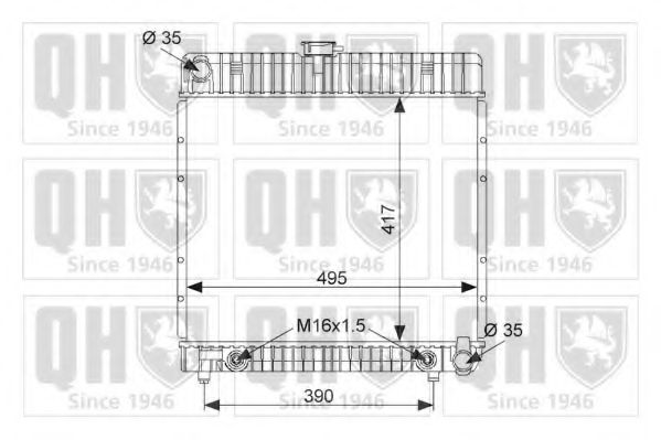 Imagine Radiator, racire motor QUINTON HAZELL QER1727