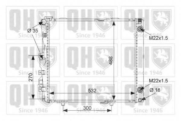 Imagine Radiator, racire motor QUINTON HAZELL QER1733