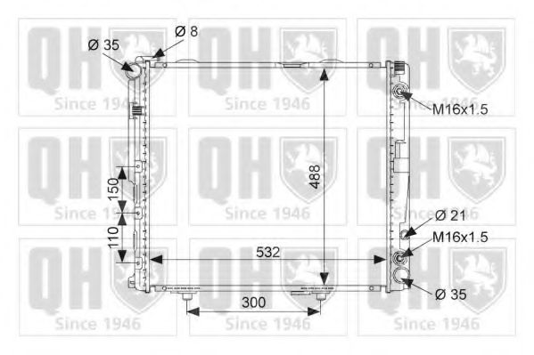 Imagine Radiator, racire motor QUINTON HAZELL QER1737