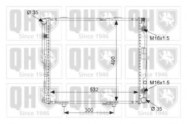 Imagine Radiator, racire motor QUINTON HAZELL QER1738