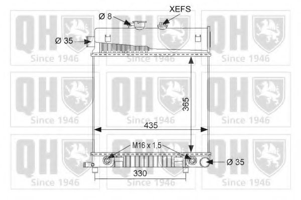 Imagine Radiator, racire motor QUINTON HAZELL QER1746