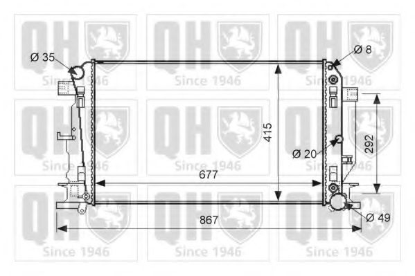 Imagine Radiator, racire motor QUINTON HAZELL QER1764