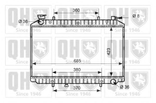 Imagine Radiator, racire motor QUINTON HAZELL QER1765