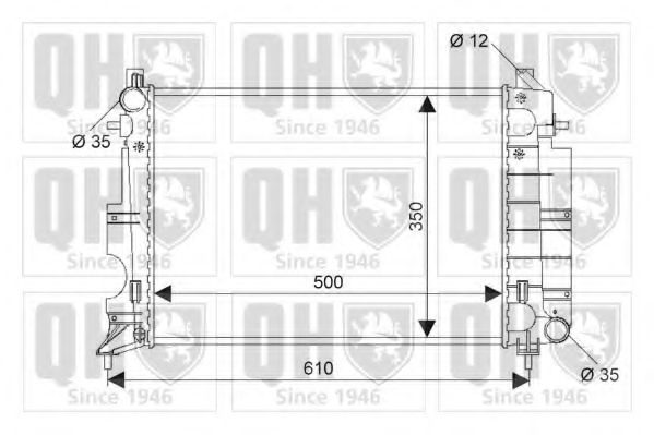 Imagine Radiator, racire motor QUINTON HAZELL QER1776