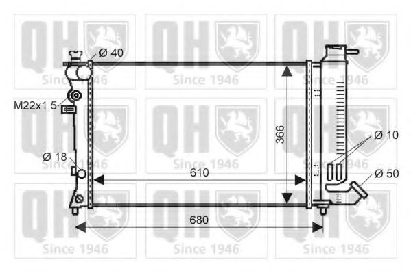 Imagine Radiator, racire motor QUINTON HAZELL QER1800