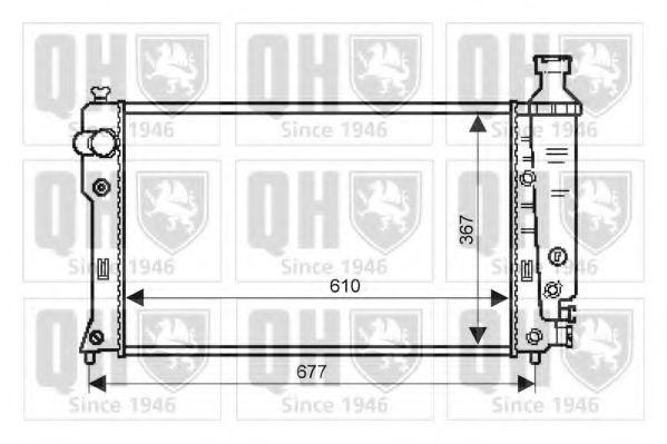 Imagine Radiator, racire motor QUINTON HAZELL QER1807