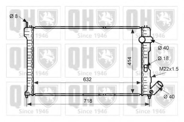 Imagine Radiator, racire motor QUINTON HAZELL QER1815