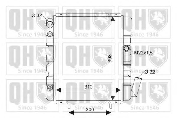 Imagine Radiator, racire motor QUINTON HAZELL QER1824