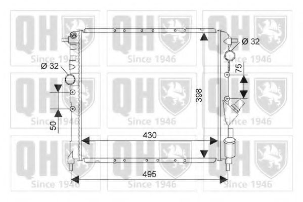 Imagine Radiator, racire motor QUINTON HAZELL QER1825