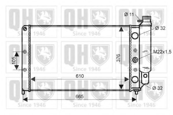 Imagine Radiator, racire motor QUINTON HAZELL QER1833