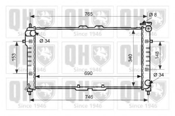 Imagine Radiator, racire motor QUINTON HAZELL QER1848