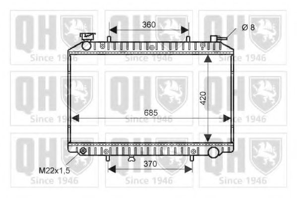 Imagine Radiator, racire motor QUINTON HAZELL QER1862