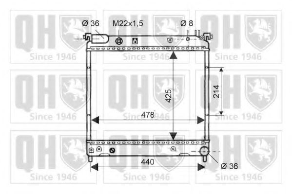 Imagine Radiator, racire motor QUINTON HAZELL QER1874