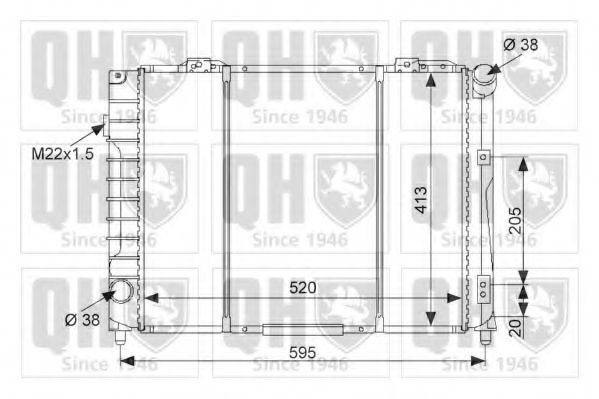 Imagine Radiator, racire motor QUINTON HAZELL QER1889