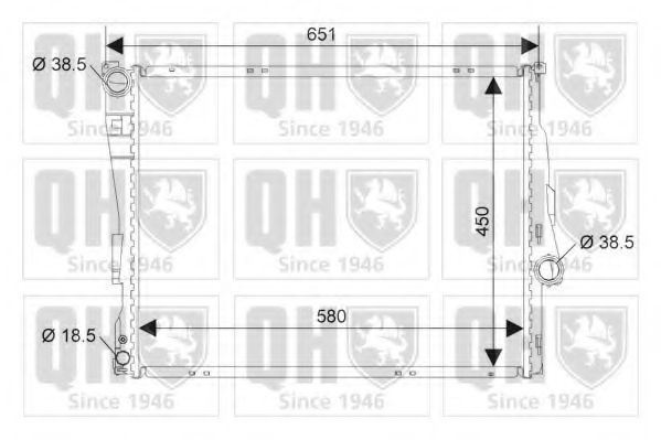 Imagine Radiator, racire motor QUINTON HAZELL QER1900