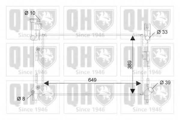 Imagine Radiator, racire motor QUINTON HAZELL QER1904