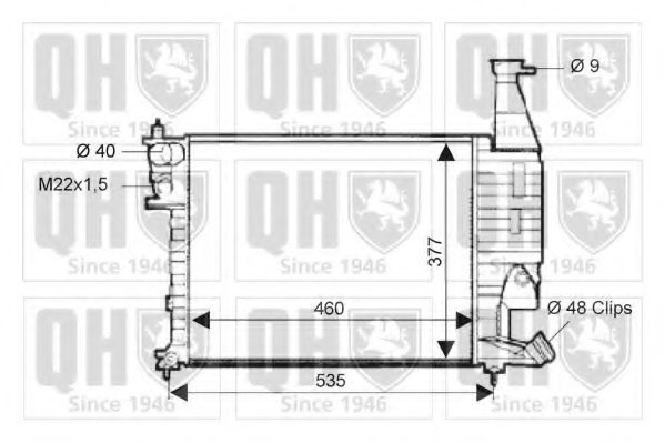 Imagine Radiator, racire motor QUINTON HAZELL QER1906