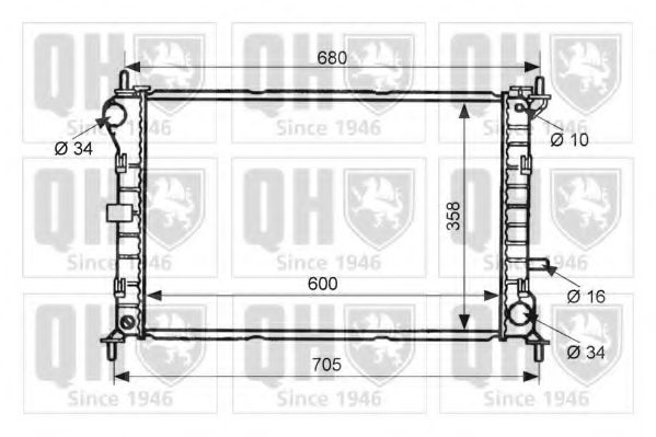 Imagine Radiator, racire motor QUINTON HAZELL QER2014