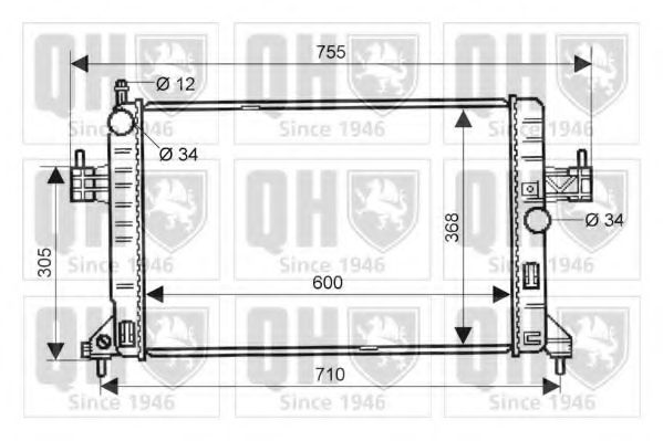 Imagine Radiator, racire motor QUINTON HAZELL QER2023