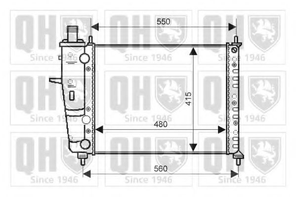 Imagine Radiator, racire motor QUINTON HAZELL QER2044