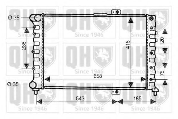 Imagine Radiator, racire motor QUINTON HAZELL QER2054