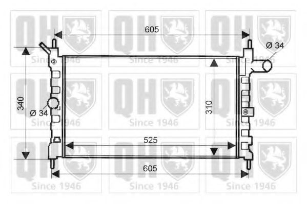 Imagine Radiator, racire motor QUINTON HAZELL QER2060