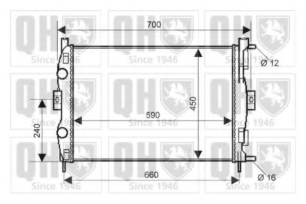 Imagine Radiator, racire motor QUINTON HAZELL QER2073