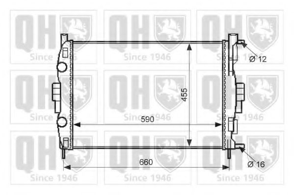 Imagine Radiator, racire motor QUINTON HAZELL QER2074