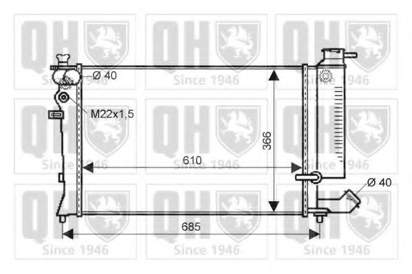 Imagine Radiator, racire motor QUINTON HAZELL QER2101