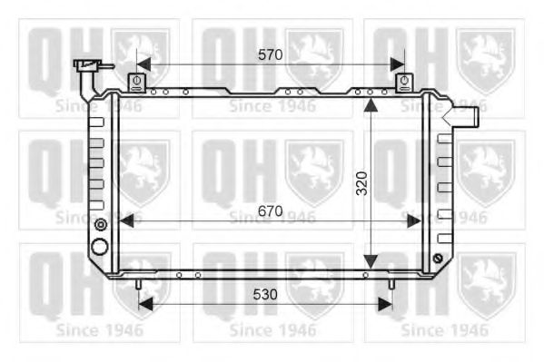 Imagine Radiator, racire motor QUINTON HAZELL QER2105