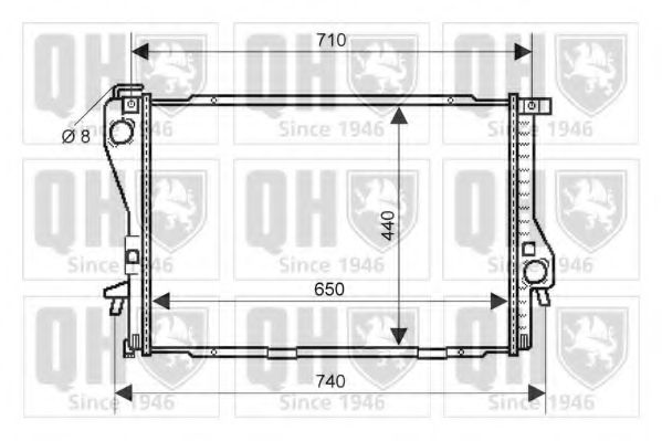 Imagine Radiator, racire motor QUINTON HAZELL QER2117