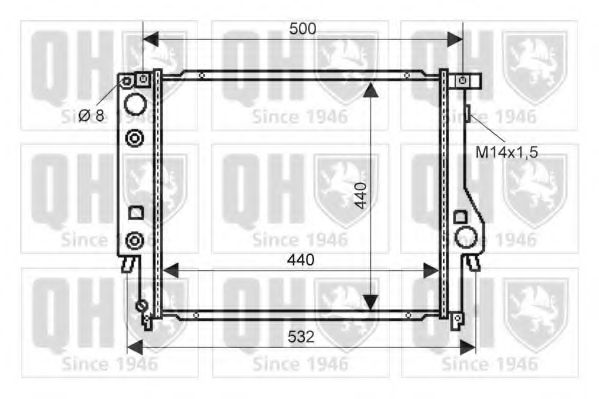 Imagine Radiator, racire motor QUINTON HAZELL QER2125