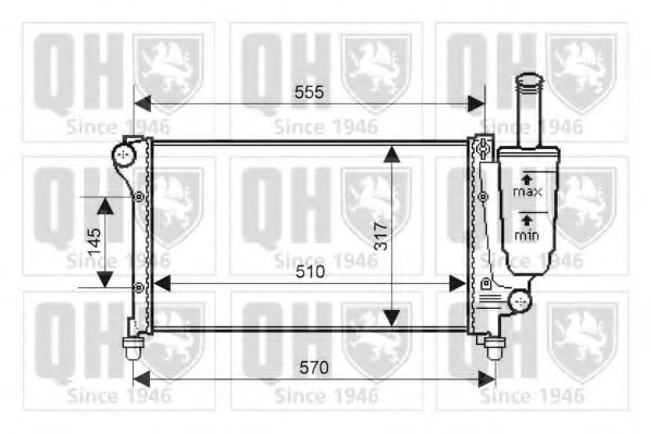 Imagine Radiator, racire motor QUINTON HAZELL QER2148