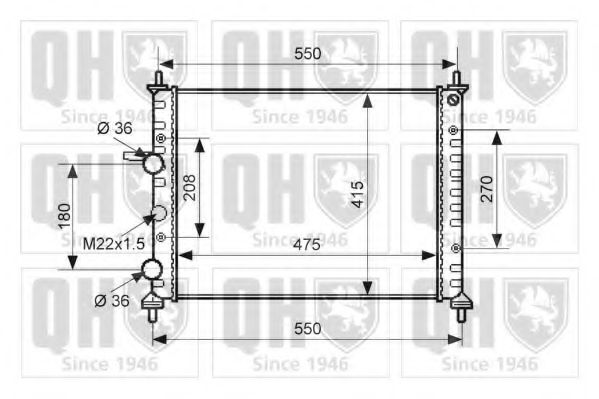 Imagine Radiator, racire motor QUINTON HAZELL QER2156