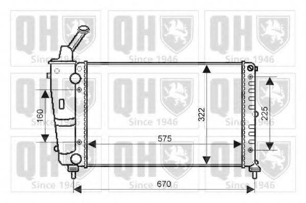 Imagine Radiator, racire motor QUINTON HAZELL QER2171