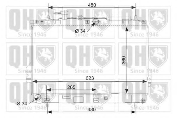 Imagine Radiator, racire motor QUINTON HAZELL QER2195