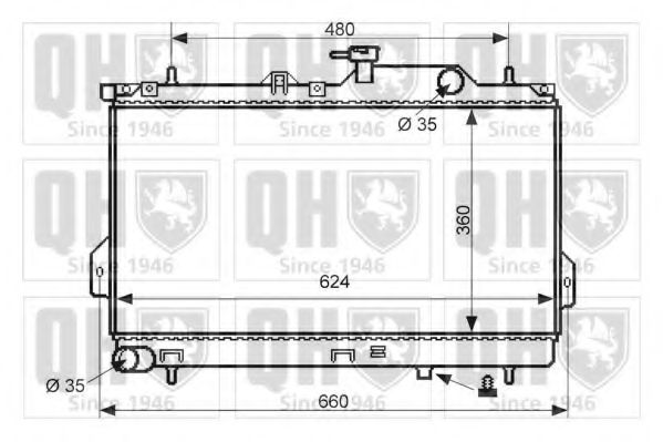 Imagine Radiator, racire motor QUINTON HAZELL QER2197